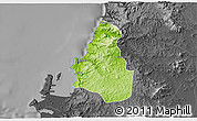 Physical 3D Map of Tome, darken, desaturated