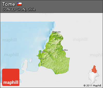 Physical 3D Map of Tome, single color outside