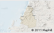 Shaded Relief 3D Map of Tome, lighten