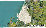 Shaded Relief 3D Map of Tome, satellite outside