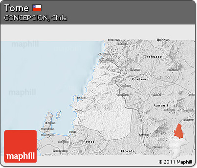 Silver Style 3D Map of Tome