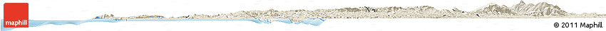Shaded Relief Horizon Map of Tome Shaded Relief Horizon Map of Tome