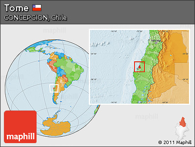 Political Location Map of Tome