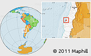 Political Location Map of Tome, highlighted country