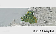 Satellite Panoramic Map of Tome, lighten, semi-desaturated