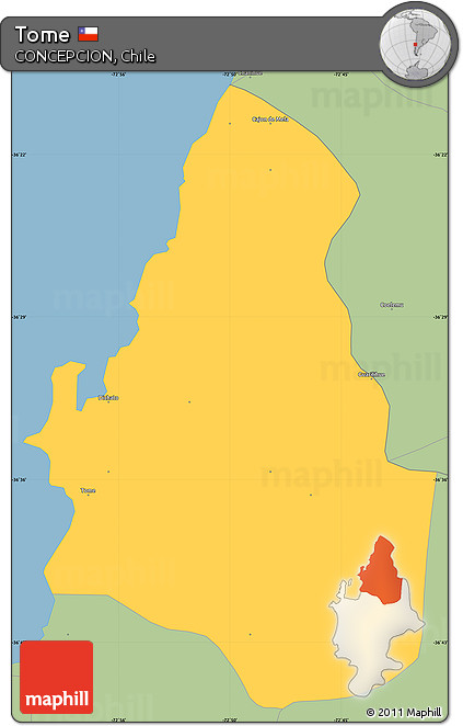 Savanna Style Simple Map of Tome