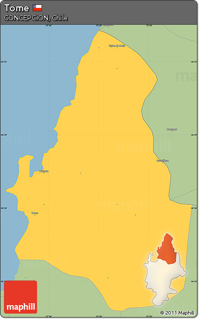 Savanna Style Simple Map of Tome