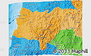 Political Shades 3D Map of COPIAPO