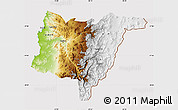 Physical Map of COPIAPO, cropped outside