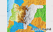 Physical Map of COPIAPO, political outside