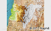 Physical Map of COPIAPO, satellite outside