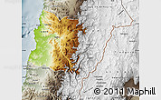 Physical Map of COPIAPO, semi-desaturated