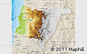 Physical Map of COPIAPO, shaded relief outside