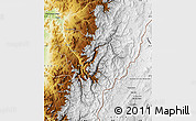 Physical Map of Tierra Amarilla