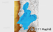 Political 3D Map of Calama, physical outside