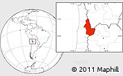 Blank Location Map of EL LOA