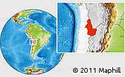 Physical Location Map of EL LOA, highlighted country