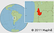 Savanna Style Location Map of EL LOA