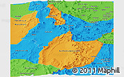 Political Panoramic Map of EL LOA