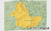 Savanna Style Panoramic Map of EL LOA