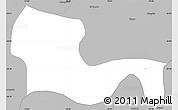 Gray Simple Map of Andacollo