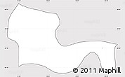 Silver Style Simple Map of Andacollo, cropped outside