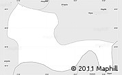 Silver Style Simple Map of Andacollo
