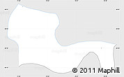 Silver Style Simple Map of Andacollo, single color outside