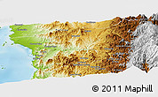 Physical Panoramic Map of La Higuera