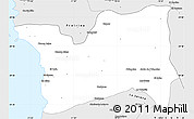 Silver Style Simple Map of La Higuera