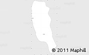 Silver Style Simple Map of Paiguano