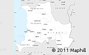 Silver Style Simple Map of ELQUI