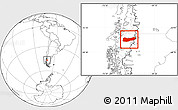 Blank Location Map of Chile Chico