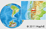 Physical Location Map of Chile Chico, highlighted parent region