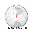 Outline Map of Chile Chico