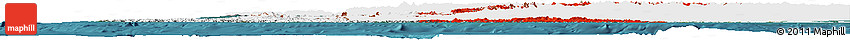Flag Horizon Map of Chile, single color outside, satellite sea, flag aligned to the middle