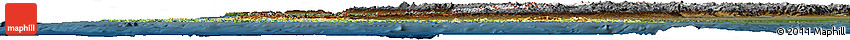 Physical Horizon Map of Chile, darken