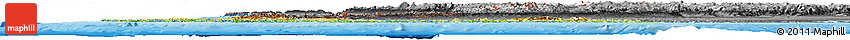 Physical Horizon Map of Chile, darken, desaturated, land only