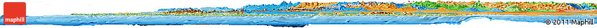 Physical Horizon Map of Chile, political outside