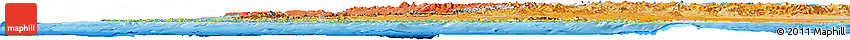 Physical Horizon Map of Chile, political shades outside