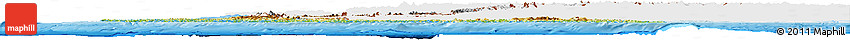 Physical Horizon Map of Chile, single color outside, bathymetry sea, shaded relief sea