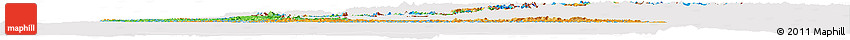 Political Horizon Map of Chile, cropped outside