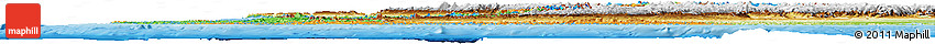 Political Horizon Map of Chile, physical outside