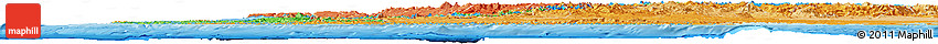 Political Horizon Map of Chile, political shades outside