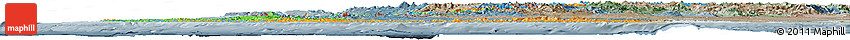 Political Horizon Map of Chile, semi-desaturated