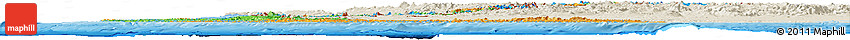 Political Horizon Map of Chile, shaded relief outside, bathymetry sea