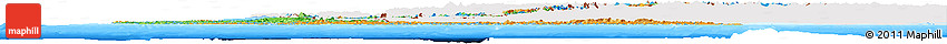 Political Horizon Map of Chile, single color outside, bathymetry sea