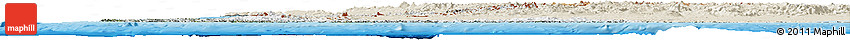 Satellite Horizon Map of Chile, shaded relief outside