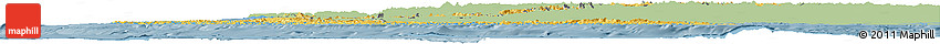Savanna Style Horizon Map of Chile, single color outside