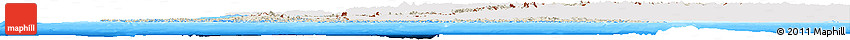 Shaded Relief Horizon Map of Chile, single color outside, bathymetry sea
